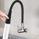 Torneira de Parede Para Cozinha, Flexível e em Metal Escovado [BRINDE: RALINHO DE AÇO INOXIDÁVEL]