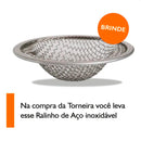 Torneira de Parede Para Cozinha, Flexível e em Metal Escovado [BRINDE: RALINHO DE AÇO INOXIDÁVEL]