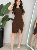 Vestido Feminino Midi Regata marrom