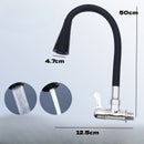 Torneira de Parede Para Cozinha, Flexível e em Metal Escovado [BRINDE: RALINHO DE AÇO INOXIDÁVEL]